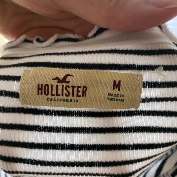 Hollister Black/White Stripe Top - Picture 7 of 7